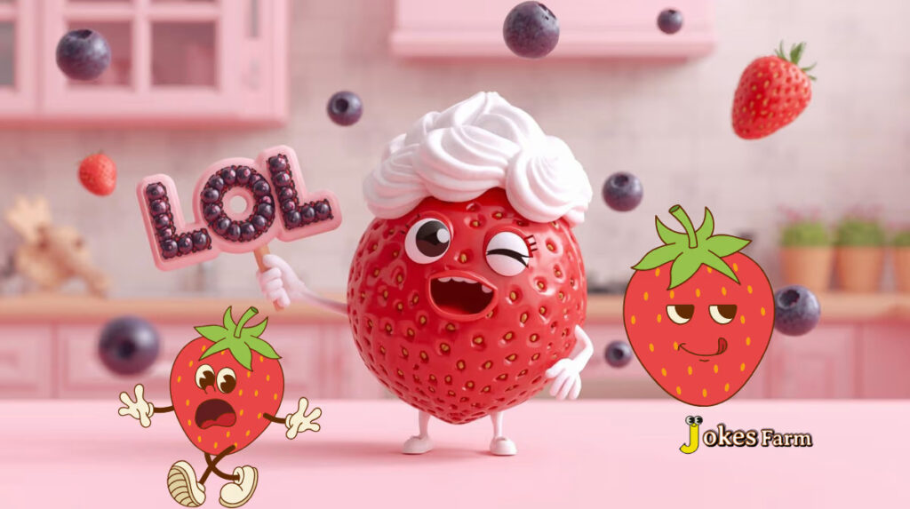Strawberry shortcake jokes! Featuring three strawberry memes for you to enjoy.